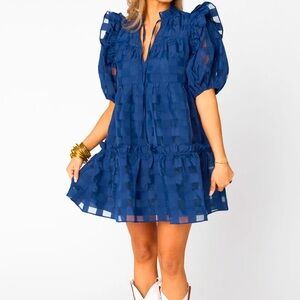 Ensley Short Dress.   Navy.  NWT